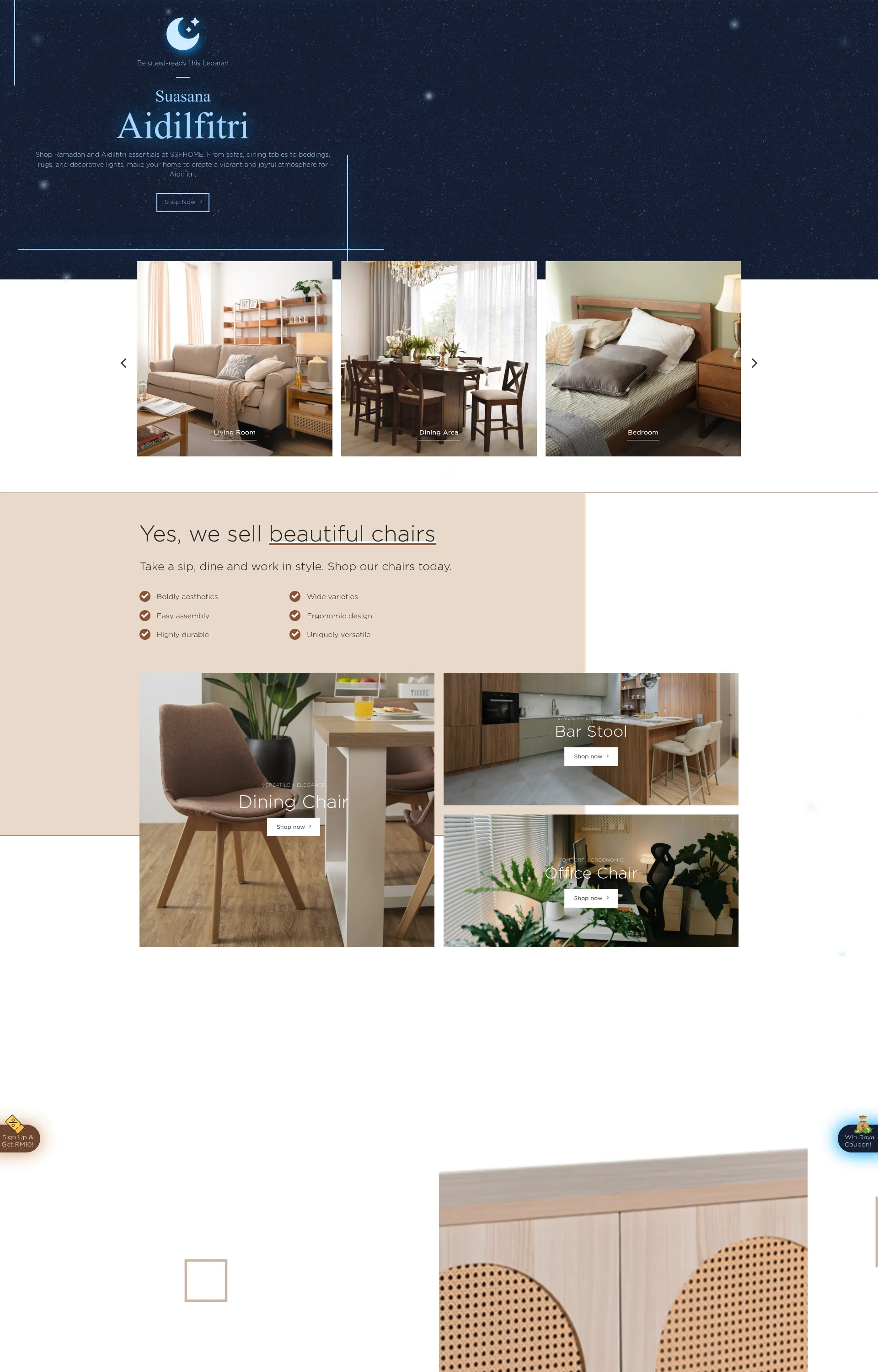 Shop Furniture and Home Decor Online Malaysia – SSFHOME - Screenshot